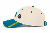 Casquette de baseball sportive bicolore motif léopard, visière incurvée, en sergé de coton, broderie drapeau, respirante, protection solaire, unisexe, événement national