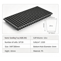 Plateaux de semis en PS/PET à 200 cellules, plateaux de germination de graines, plateaux de pépinière pour l'agriculture, la serre, la ferme, le jardin