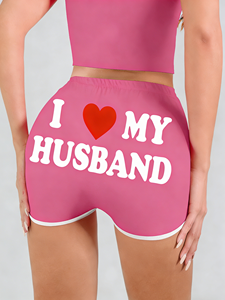 Paquete de 3 Pantalones Cortos de Cintura Alta para Mujer, Transpirables, con Cintura Elástica, Bonitos Pantalones de Pijama para Uso Diario - Product Image 3