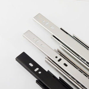 Correderas Telescópicas de Doble Extensión de Acero con Rodamientos de Bolas de 53 mm, Cierre Suave, para Cajones, Ideales para Cocina, Sala de Estar y Taller - Product Image 6