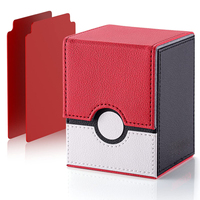 Boîte de rangement pour cartes à collectionner TCG, format standard premium, capacité de plus de 150 cartes protégées, double boîte, protection SD