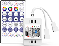 Télécommande 5V-24V pour Bande LED RGB RGBW Dream Color Wifi/Bluetooth/IR/RF, Variateur de Luminosité pour Ruban LED