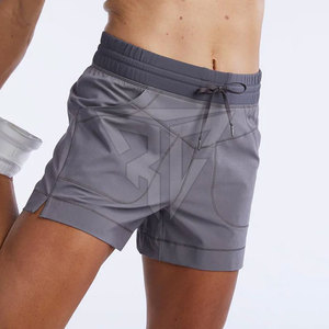 2024 Summer Mid-Waist Athletic Shorts Women Custom Logo Pocket Decoration Breathable Fleece Fabric Casual <b>Drawstring</b> Design High - Product Image 6