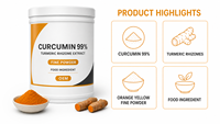 Poudre d'extrait de racine de curcuma de haute qualité 99% Curcumine Curcuminoïdes Antioxydant naturel Extrait végétal en vrac Qualité alimentaire