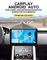 Lecteur Android pour voiture, Android 13, radio FM, CarPlay sans fil intégré, navigation GPS, écran tactile multipoint, DVR, caméra de recul, USB