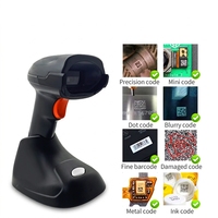 LONVILL IP42 Résistant à la poussière Protection contre les chutes de 1,2 m 195 g Scanner de codes-barres sans fil ergonomique industriel portable pour la fabrication