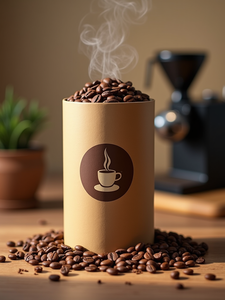 Tube en papier kraft écologique recyclable personnalisé pour le thé, les grains de café, les fleurs, l'emballage de cartons, tube en papier - Product Image 5