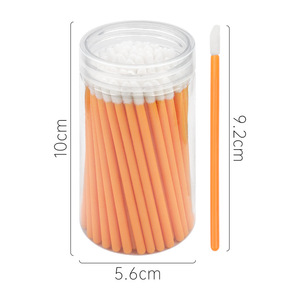 Yucagci, venta al por mayor, 100 barriles, barra <span class=keywords><strong>de</strong></span> algodón <span class=keywords><strong>de</strong></span> limpieza <span class=keywords><strong>de</strong></span> barra sólida para labios, portátil para maquillaje <span class=keywords><strong>de</strong></span> belleza, máscara <span class=keywords><strong>de</strong></span> pelo sintético <span class=keywords><strong>de</strong></span> plástico suave - Product Image 6