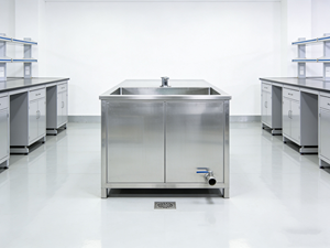 <span class=keywords><strong>Armoire</strong></span> d'évier de laboratoire robuste avec placard et robinet pour écoles, hôpitaux et laboratoires de recherche - Product Image 3
