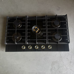 Encimera de Gas LPG con Encendido Electrónico, 5 Quemadores, Vitrocerámica Empotrada, Electrodoméstico de Cocina para Uso Doméstico y Hotelero - Product Image 3