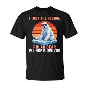 T-shirt Polar Bear Plunge Survivor - Design Avventura Invernale 2025 - Product Image 2