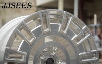JJSEES Jantes forgées 5x120 19 20 21 22 23 24 pouces Jantes en alliage argentées pour Rolls Royce Phantom Cullinan Ghost Spectre Wraith