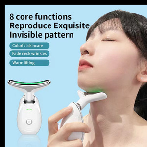 7 Colors Multifunction Double Chin Reducer Skin Care Tool <b>Face</b> Sculpting Tool <b>Face</b> Neck Lifting Massager Vibration Massager - Product Image 2