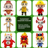Jouets en peluche super doux personnalisés avec logo d'entreprise, échantillons de jouets à presser, animaux en peluche, porte-clés, ours en peluche, boîtes mystères