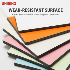 <span class=keywords><strong>Panneau</strong></span> <span class=keywords><strong>stratifié</strong></span> <span class=keywords><strong>compact</strong></span> noir haute densité 10 mm pour cloison de cabine de toilettes publiques - Product Image 2