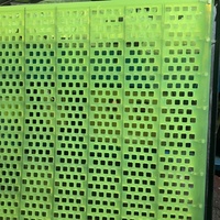 Maßgefertigtes 1220x300mm Polyurethan-Siebgewebe Vibrierendes PU-Siebpanel für Mineralverarbeitung Direkt vom OEM-Hersteller