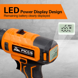 Kit de Taladro Eléctrico Portátil Super Power de 12V con Batería de Iones de Litio, Taladro Inalámbrico con Accesorios y <span class=keywords><strong>Caja</strong></span> de Plástico - Product Image 3