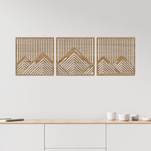 Decorazioni <span class=keywords><strong>per</strong></span> la casa ecologiche geometriche montagne vuote pitture in legno e arti murali decorazioni murali <span class=keywords><strong>per</strong></span> camera da letto e <span class=keywords><strong>cucina</strong></span> - Product Image 5