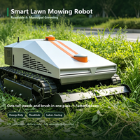 Robot tondeuse à gazon entièrement automatique intelligent avec navigation GPS et télécommande pour cour, tondeuse à gazon électrique