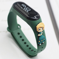 2024 Individuelles Logo Sport Luxus Cartoon Touch Tierform Silikon Wasserdichte Digitale LED-Uhr für Kinder