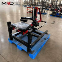 Máquina de Elevación de Pantorrillas Sentado con Carga de Discos para Solúes y Gastrocnemios, Entrenador de Fuerza para Piernas Bajas para Gimnasios y Clubes de Fitness