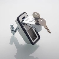 Longyu MS6018Z-2-1 camion panneau électrique déclencheur loquet bouton poussoir serrure de porte en alliage de Zinc Compression levier serrure