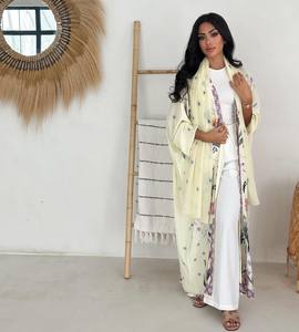 Loriya Fabricant et <span class=keywords><strong>grossiste</strong></span> d'abayas tendance, vêtements musulmans avec ourlet à imprimé large, robe islamique <span class=keywords><strong>de</strong></span> créateur - Product Image 6