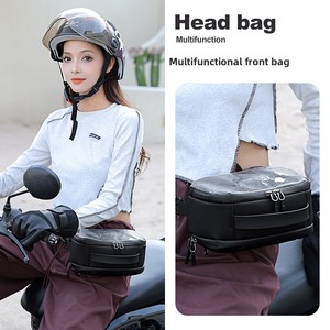 Borsa da moto per pedali, borsa anteriore impermeabile per auto elettrica con touch screen, borsa multifunzione da manubrio, modello Novecentovventuno - Product Image 2