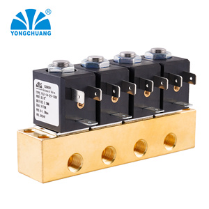 Yongchuang YCZ series ทองเหลืองสแตนเลส Manifold สําหรับกาแฟเอสเพรสโซ่ไอน้ําวาล์วขดลวดแม่เหล็กไฟฟ้า 24 V AC220V - Product Image 4