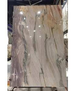 โต๊ะกาแฟออนิกซ์สีม่วงพรีเมียมทันสมัย ลายธรรมชาติเฉพาะตัว พื้นผิวขัดเงา กันน้ำ ใช้ภายในอาคาร ดีไซน์หรูหราสำหรับการใช้ชีวิต - Product Image 4