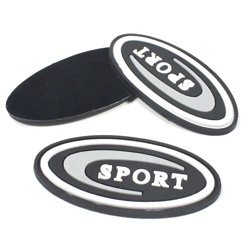 Fabriek Groothandel Siliconen Rubber Badge Patch Custom 3d Zacht Pvc Rubber Badge Voor Kleding