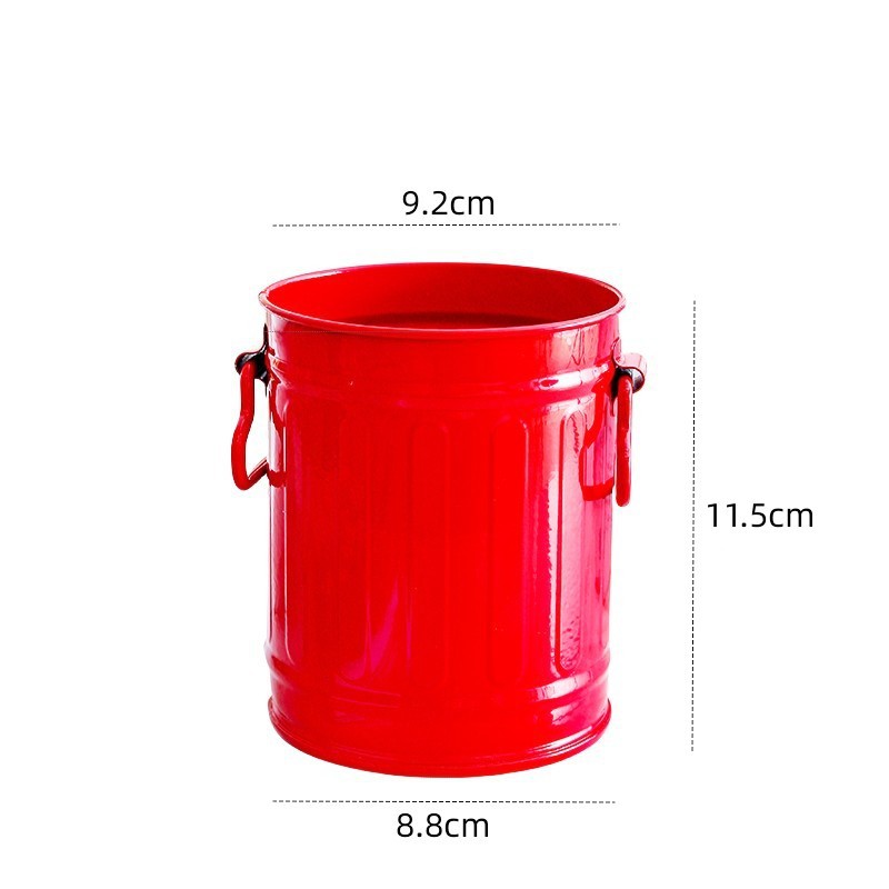 Porte-stylo à manche cylindrique en fer rouge