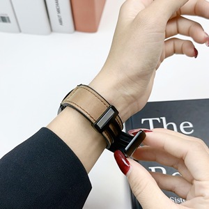 Cinturino Minimalista in Vera Pelle con Fibbia Unica per <span class=keywords><strong>Apple</strong></span> <span class=keywords><strong>Watch</strong></span> Serie 9 8 7 6 5 <span class=keywords><strong>4</strong></span> 3 <span class=keywords><strong>SE</strong></span> Ultra 2 - Product Image 3