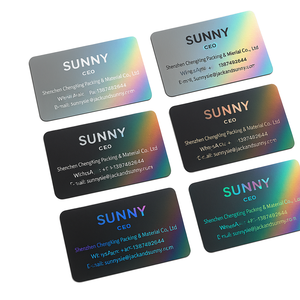 Tùy chỉnh sang trọng Logo lớn lên 3D dập nổi trình bày giấy đã ghé thăm in thẻ kinh doanh - Product Image 6