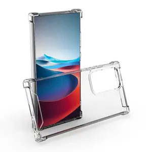 Shockproof Clear Hard PC Back Soft TPU Corner Bags Case Cover For Samsung Galaxy S24 Ultra Cover
