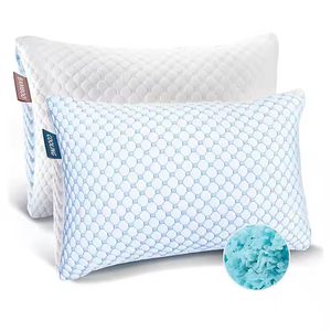 Bantal busa memori pendingin OEKO-TEX robek 20% serat es + 80% tempat tidur poliester hotel tidur - Product Image 6