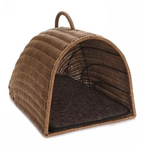 Milieubescherming Natuurlijke Eenvoudige Stijl Bamboe Mand Ambachtelijke Kat Kennel Huisdier Bedden Voor Honden - Product Image 2