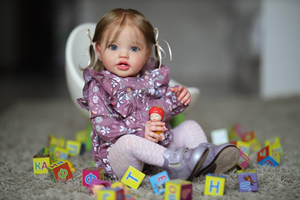 Muñeca <span class=keywords><strong>Reborn</strong></span> de 24 Pulgadas, Bebé Recién Nacido, Muñeca Lottie Princesa, Realista, Suave, de Vinilo y Silicona, Muñecas <span class=keywords><strong>Reborn</strong></span> <span class=keywords><strong>para</strong></span> Niños - Product Image 4