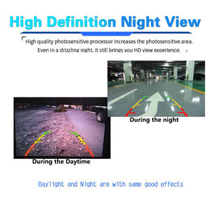 Visión de noche de marcha atrás Auto Monitor de aparcamiento CCD Cámara de vista trasera del coche - Product Image 3