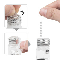 Wholesale Model 001324 30m Solid Pre-Ink Bottled String Eyebrow Mapping Ruler Liquid Line Beginner's Eyebrow Drawing Positioning
