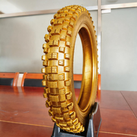 Ban Motor Custom Warna Pabrik 90/100-14 Y185A Berbahan Karet Kuat, Desain Tahan Panas, Ban Enduro untuk Alpine Ridge Safari
