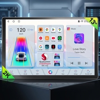 Autoradio universel 13 pouces avec écran tactile, système de navigation GPS, Android Auto, CarPlay pour radio FM - 1 an