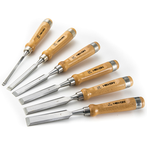 6pcs wooden <span class=keywords><strong>handle</strong></span> sturdy carbon steel woodworking wood <span class=keywords><strong>chisel</strong></span> set kit - Product Image 2