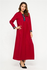 Manni Dresses Đối Với Phụ Nữ Abaya Dubai Morocco Caftan Djellaba Robe Longue vetement Musulmane Femme Polyester OEM Dịch Vụ Người Lớn - Product Image 3