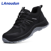 Chaussures de sécurité décontractées pour hommes Lanoudun, anti-écrasement, anti-perforation, confortables et résistantes à l'usure, vente directe d'usine