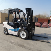 Forklift Diesel Runtx Brand CPCD35 Minicargador 3.5 Ton dengan Penjepit Gulungan Kertas