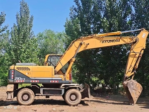 Excavatrice Hyundai 210W-9 d'occasion, 21 tonnes, neuve, avec pompe à engrenages et roulement pour pelle sur pneus - Product Image 4