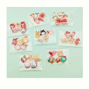 Free Stickers Mini Packing Resin Charms for Spring Festival Diy Hair Bow Jeweley Making