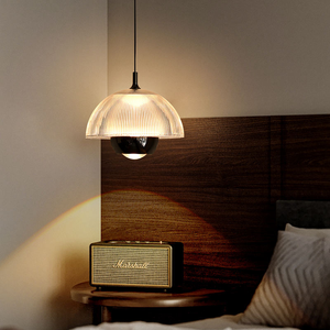 寝室ベッドサイドライト高級感ペンダントランプフルスペクトル目に優しい吊り下げ式調整可能ワイヤーランプ - Product Image 4