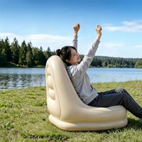 Fauteuil gonflable portable, canapé paresseux pour festival de musique, camping, utilisation en extérieur, chaise gonflable légère pour adultes